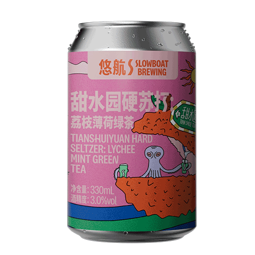 甜水园硬苏打:荔枝薄荷绿茶